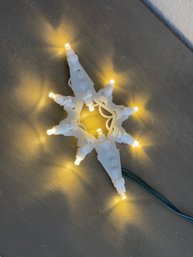Vintage Single Miniature Christmas Star Lit Christmas Lights Small Tree Topper