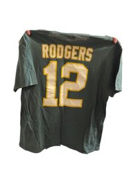 Green Bay Packers T Shirt NFL Aaron Rogers The GOAT Team Apparel #12