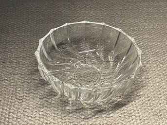Federal Glass Rhythm Clear 5' Round Bowl Depression Glass 1940s
