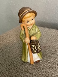 Goebel Children's Nativity Shepherd With Lantern 4' Original Box