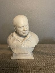 Marble Bust Of Sir Winston Churchill (1874-1965) NEMOWI Studios Coscar Alva 7x8