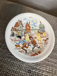 Vintage Crown Lynn Potters Nursery Ware Plate Saucer Norman Meredith