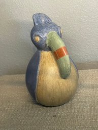 Stoneware Toucan Vase Unmarked