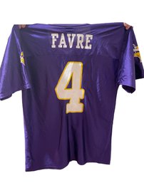 NFL Vikings Jersey Brett Favre #4 Throwback Vintage Size Large