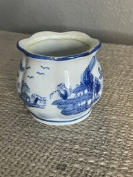 1960s  Small Japanese Candle Jar, No Candle Or Wax Remaining Only Jar