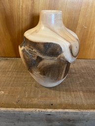 Vintage  Spinning Aspen Studios, Inc. Hand Spun Burl Vase Colorado Made Wood, Pueblo West Colorado
