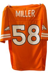 Broncos Jersey Orange Team Apparel NFL Miller #58 NEW Throwback DENVER Size Small