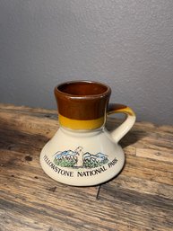 Vintage Yellowstone National Park Souvenir Coffee NO SPILL Mug AWESOME!