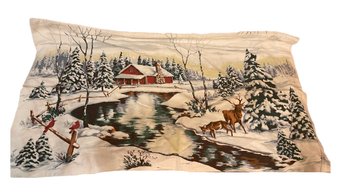 Set Of 2 Vintage Christmas Standard Sized Pillowcases Bob Timberlake 'snow Farm'