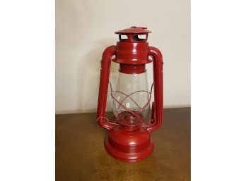 Red Hanging Hurricane Lantern, Kerosene Railroad Lantern Camping, Christmas Decor
