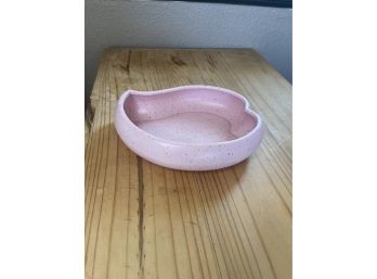 Vintage Speckled Pink McCoy-Acorn - Leaf - Storage Tray - Table Valet - Jewelry Catch Mod Mid, MCM, Retro