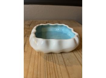 Nelson McCoy Haeger Cloud Candy Dish Trinket Dish Tray Blue And White