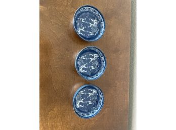 Set Of 3 Elephant Bowls Asian Style Blue And White For Ramen