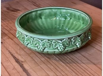 Vintage Emerald Green Planter For Bonsai Tree Or Orchid Made In Japan 1940s