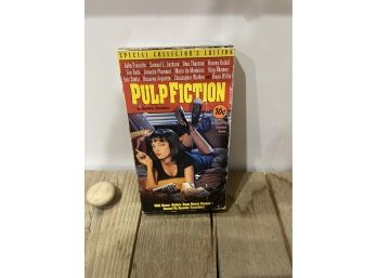 Vintage VHS Movies - Pulp Fiction - John Travolta - Samual L. Jackson - Uma Thurman - Bruce Willis