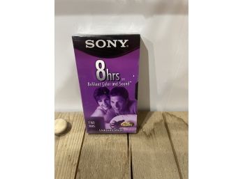 Vintage VHS Tape - Sealed, New In Package - Sony - 8 Hours