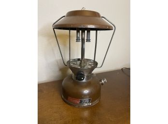 Coleman Gas Lantern Model 275 Brown With Original Glass, Kerosene, Camping Lantern, Vintage