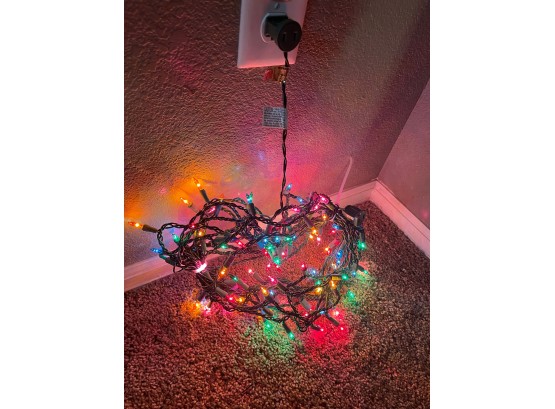 Mini String Lights Outdoor Indoor 75 Count Multicolor Mini Lights Tested Working Static #2