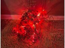 Vintage Poinsettia Christmas String Lights Mini Lights Tested And Working