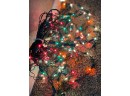 Small Strand Mini Lights Marquee Lights Icicle Lights Orange White Green Red Pastel Static 25 Ft Tested #2
