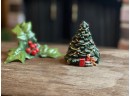Vintage Hinged Hidden Christmas Tree Diorama Santa Workshop Surprise Miniature