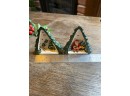 Vintage Hinged Hidden Christmas Tree Diorama Santa Workshop Surprise Miniature