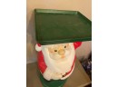 Mr. Christmas 22' Remote Control Serving Santa With Tray On Wheels Vintage Needs Remote AS IS
