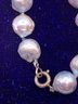 Lovely Vintage Blue Gray Baroque Pearl Necklace