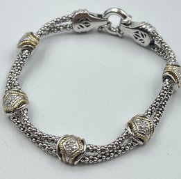 Gabrielle Bruni Sterling Silver 14kt Diamond Bracelet