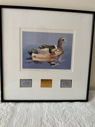 William (Bill) Morris 50th Anniversary Federal Migratory Waterfowl Litho And Stamps