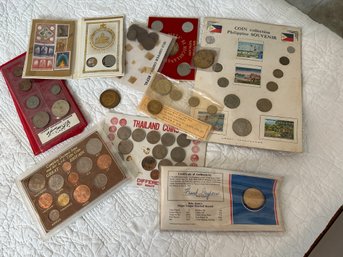 Large Lot Of Souvenir Coins From Various Countries