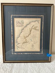 Antique Hand Colored Map Of Diocese Victoria And Hong Kong #6
