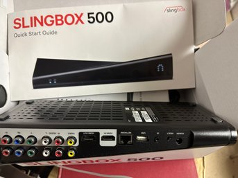 Vintage Slingbox 500 Streaming Box With Remote And RCA Cords