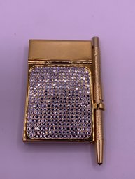 Cool Judith Leiber Notepad A Pen With Crystals