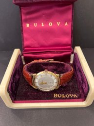 Mens Vintage 14k Fancy 23 Jewel Bulova Watch