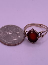 Antique Victorian Carnelian Intaglio And Gold Ring