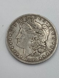 Authentic 1896 American Morgan Silver Dollar