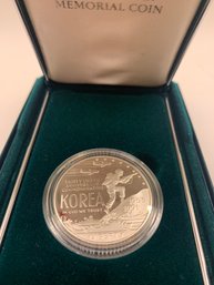 United States Korean War Silver Dollar Proof Coin 1991