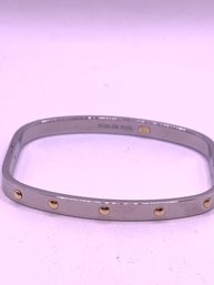 Sleek 18kt Gold Stainless Steel Bracelet