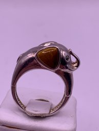 Adorable Sterling Silver Elephant Ring