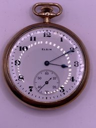 Antique Gold Filled Elgin Pocket Watch 15 Jewel