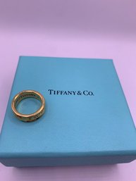 Authentic TIFFANY & CO 18kt Gold Ring Band
