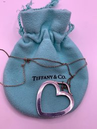 Authentic TIFFANY And CO Sterling Heart Necklace