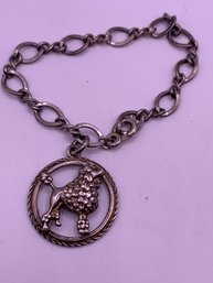 Vintage Sterling Silver Danecraft Poodle Bracelet