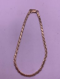 Classic 14kt Gold Rope Chain Bracelet