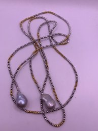 Huge Tahitian Pearl Lariat Necklace