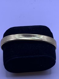 Italian 18K Yellow Gold Woven Mesh Bracelet