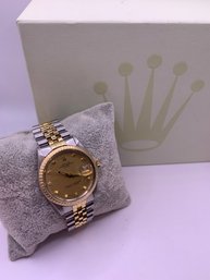 Authentic Vintage Mens ROLEX Gold And Stainless Automatic