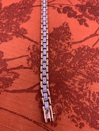 Classic Sterling Silver Vermeil & Diamond Bracelet