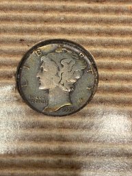 1926 Mercury Dime 90 Percent Silver Dime In Holder
